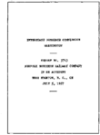 Interstate Commerce Commision Report of the Accident  Investigation Occuring on the NORFOLK SOUTHERN EDENTON N C