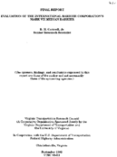 Evaluation of the International Barrier Corporations Mark VII median barrier