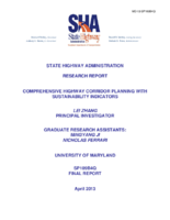 Comprehensive Highway Corridor Planning with Sustainability Indicators 201304