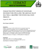 Evaluating Effectiveness of Floodplain Sites Along the Lamoille Valley Rail Trail A Blueprint for Future RailRiver Projects