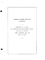 Interstate Commerce Commision Report of the Accident  Investigation Occuring on the ST LOUISSAN FRANCISCO RAILWAY ADAMSVILLE AL