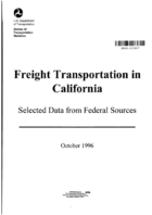 Freight Transportation in California Selected Data from Federal Sources
