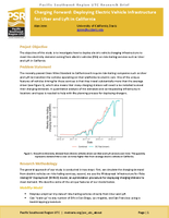 Charging Forward Deploying Electric Vehicle Infrastructure for Uber and Lyft in California Brief