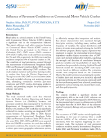 Influence of Pavement Conditions on Commercial Motor Vehicle Crashes Research Brief