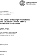 The Effects of Testing Circumstance and Education Level on MMPI2 Correction Scale Scores