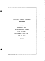 Interstate Commerce Commision Report of the Accident  Investigation Occuring on the SOUTHERN PACIFIC RAILROAD CHILCQUIN OREG