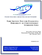 Tube Suction Test for Evaluating Durability of Cementitiously Stabilized Soils