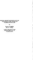 Motor Carrier Transportation of NonAgricultural Products in North Dakota 1969