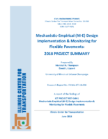 MechanisticEmpirical ME Design Implementation  Monitoring for Flexible Pavements 2018 PROJECT SUMMARY