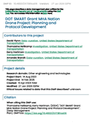 DOT SMART Grant MHA Nation Drone Project Planning and Protocol Development data management plan
