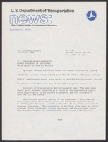 Department of Transportation News Releases January 1980