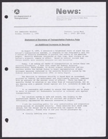 Department of Transportation News Releases OctoberDecember 1995
