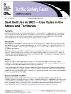 Traffic Safety Facts CrashStats Seat Belt Use in 2023  Use Rates in the States and Territories