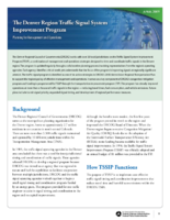 The Denver region traffic signal system improvement program  planning for management and operations