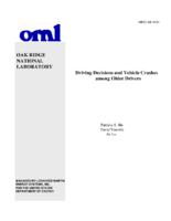 Driving Decisions and Vehicle Crashes Among Older Drivers