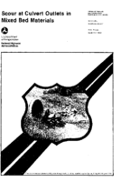 Scour at culvert outlets in mixed bed materials