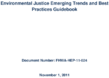 Environmental Justice Emerging Trends and Best Practices Guidebook