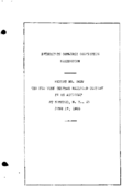 Interstate Commerce Commision Report of the Accident  Investigation Occuring on the NEW YORK CENTRAL NORWOOD NY