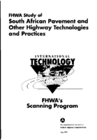 FHWA Study of South African Pavement and Other Highway Technologies and Practices