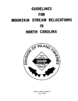 Guidelines for Mountain Stream Relocations in North Carolina