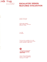 Escalator Design Features Evaluation