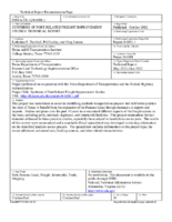 Synthesis of port related freight improvement studies  technical report