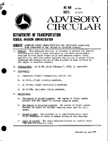 AC 6150A Airplane Flight Characteristics and Techniques Associated with  Operation in the Region of Reversed Command