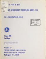 HighwayVehicleObject Simulation Model  1976 Vol 3 Engineering Manual  Analysis