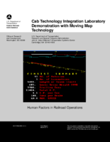 Cab technology integration laboratory demonstration with moving map technology