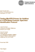 Testing MiniSTR Primers for Addition to a PCRBased Forensic Specimen Identification Protocol