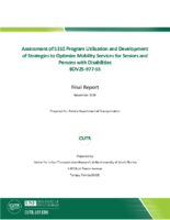 Assessment of 5310 Program Utilization and Development of Strategies To Optimize Mobility Services for Seniors and Persons With Disabilities