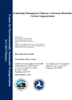 Evaluating Management Options to Increase Roadside Carbon Sequestration
