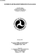 Injuries in air transport emergency evacuations
