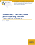 Development of Corrosion Inhibiting Geopolymers Based Cement for Transportation Infrastructure