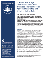 Correlation of Bridge Deck Deterioration with Truckload Spectra Based on NBI Condition Rating and WeighInMotion Data