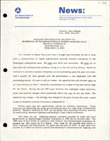 Remarks Prepared for Delivery by Secretary of Transportation Elizabeth Hanford Dole Minority Symposium