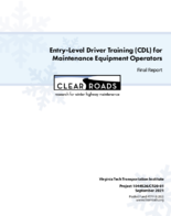 EntryLevel Driver Training CDL for Maintenance Equipment Operators