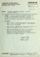 Circular re Internal Procedures for Section 5 Operating Assistance Projects Volume UMTA C 90601