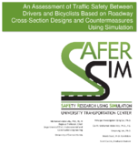 An Assessment of Traffic Safety between Drivers and Bicyclists Based on Roadway CrossSection Designs and Countermeasures Using Simulation
