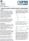 Virtual Block Track Circuit Assessment Research Results