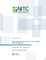 Does Compact Development Increase or Reduce Traffic Congestion