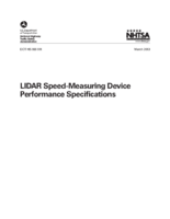 LIDAR SpeedMeasuring Device Performance Specifications