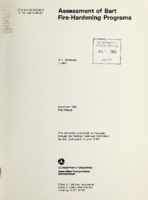 Assessment of BART FireHardening Programs