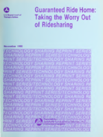 Guaranteed Ride Home Taking the Worry Out of Ridesharing