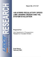 I80 Hybrid Regulatory Speed Limit Signing Design and VSL System Evaluation