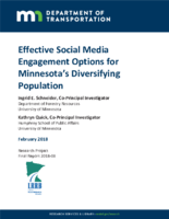 Effective Social Media Engagement Options for Minnesotas Diversifying Population