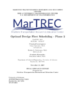 Optimal Dredge Fleet Scheduling Phase 2