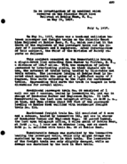 Interstate Commerce Commission Report of the Accident  Investigation Occurring on the ATLANTIC COAST LINE RAILROAD ROBINS NECK SC