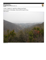 Visitor vehicle air and noise emissions study Santa Monica Mountains National Recreation Area