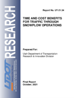 Time and Cost Benefits for Traffic Through Snowplow Operations